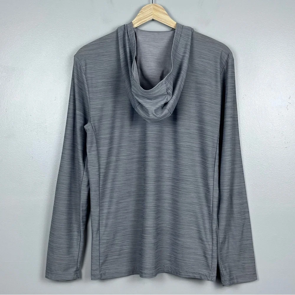 Nike Men's Dri-Fit Breathe Gray Long Sleeve Training Hoodie 832862 Size S; Gym